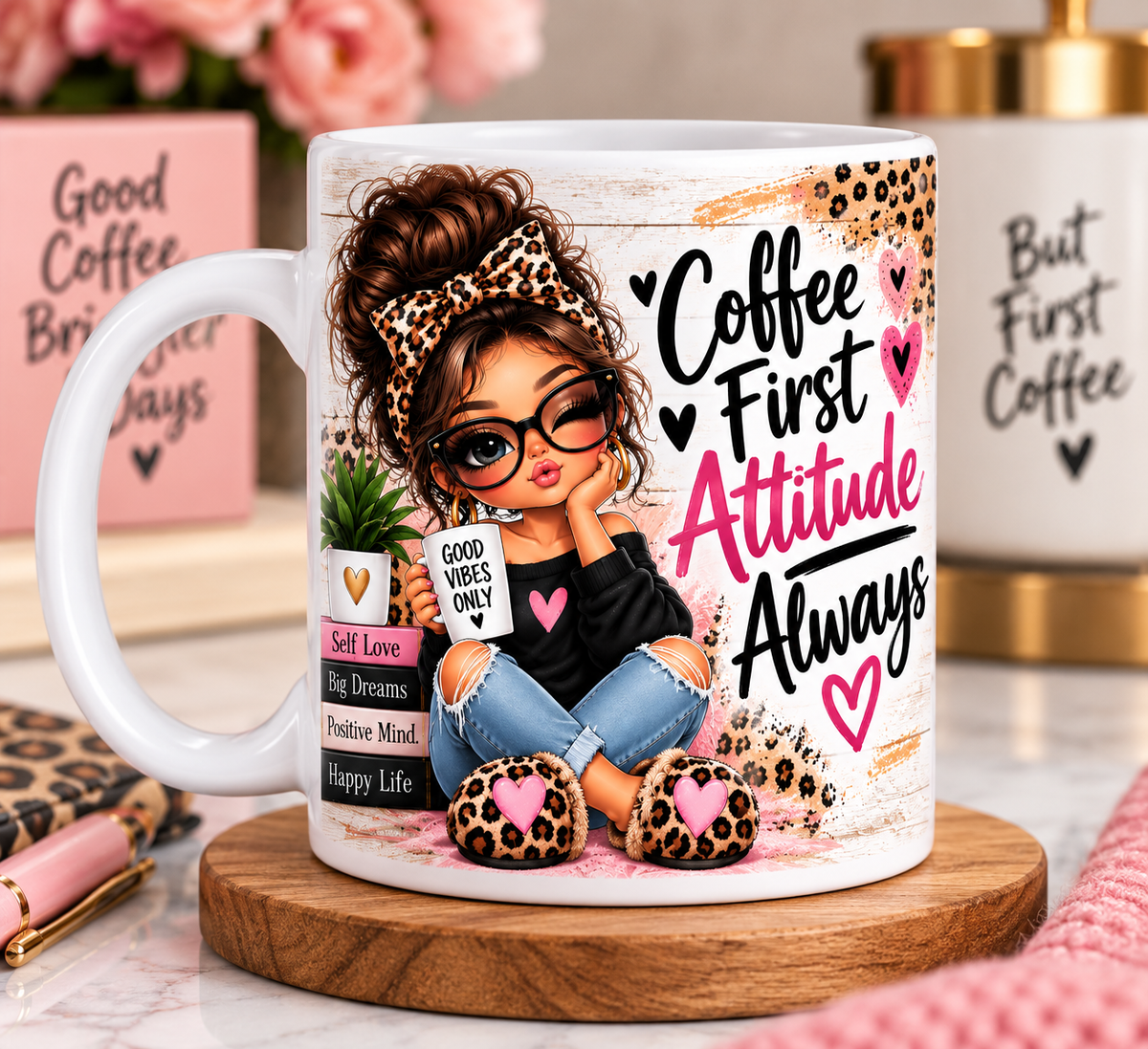 Coffee first—the attitude comes naturally Mug
