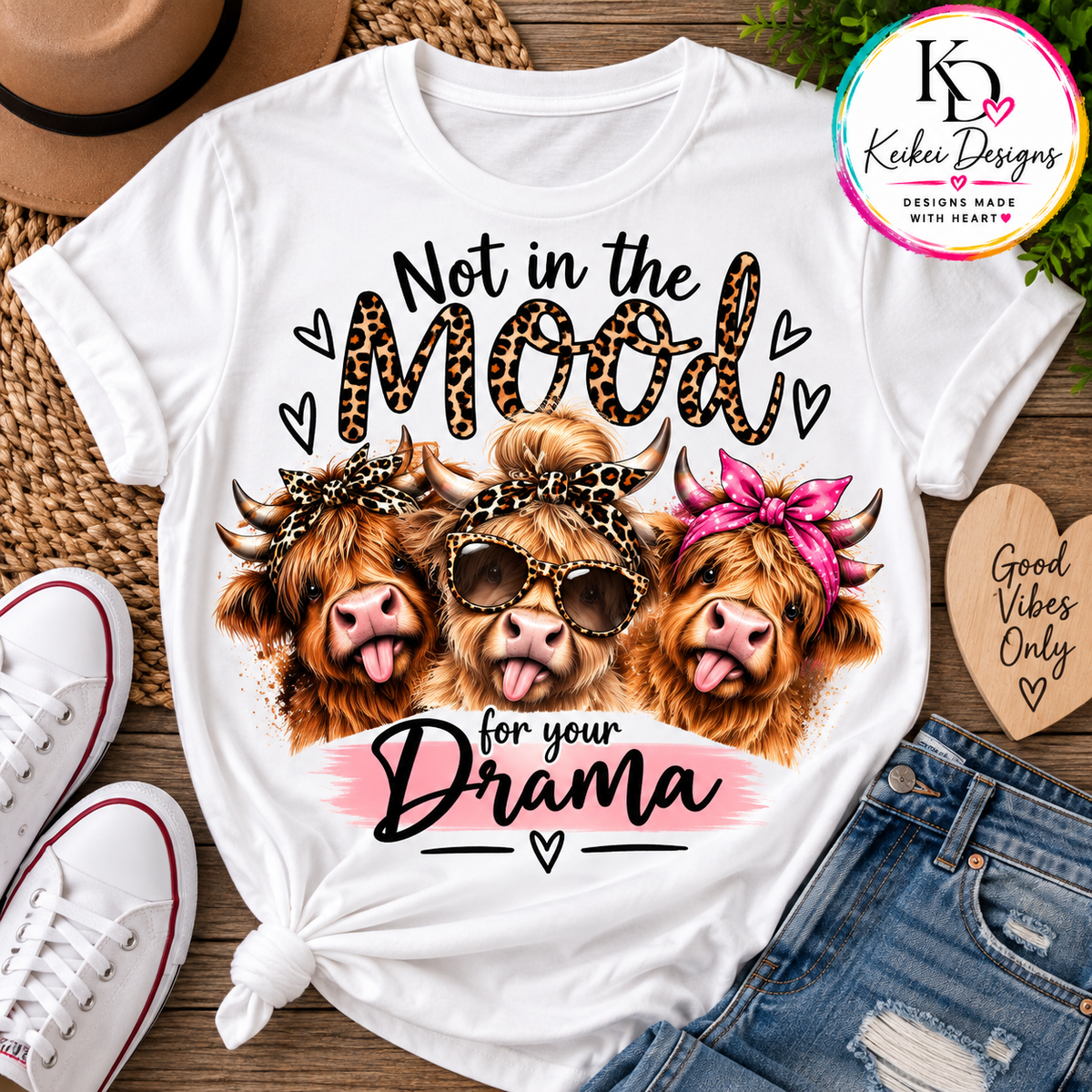 Not in the Mood for Your Drama — Highland Cow