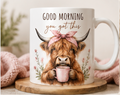 Motivational Highland Cow Mug