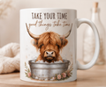 Relaxing Highland Cow Mug