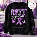 Rett Syndrome Awareness — Black Butterfly Sweatshirt